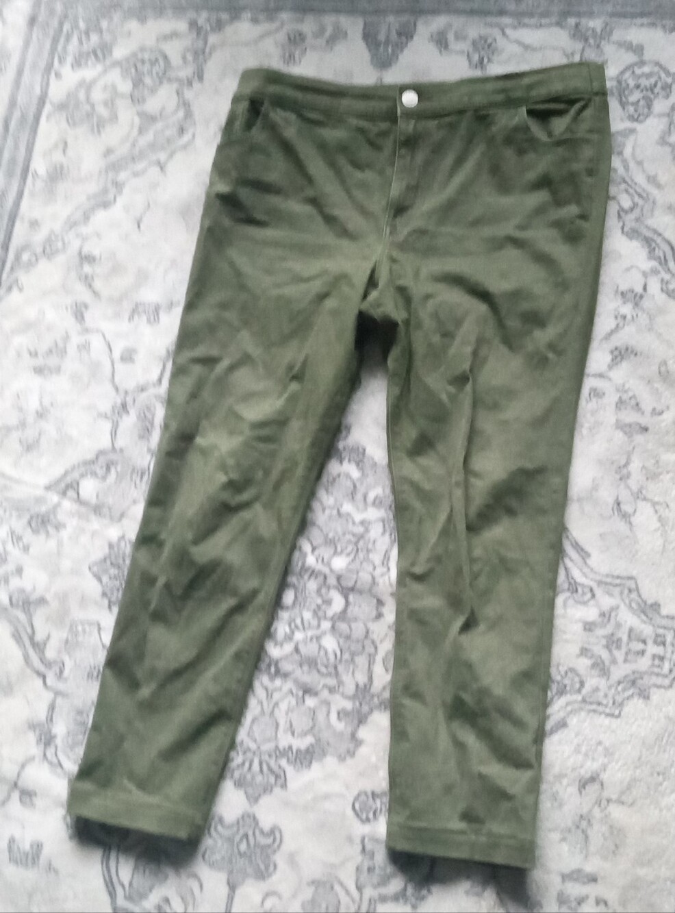 Express Olive Utility Pants